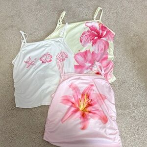 SHEIN size 12 Girls Floral and Sea Life Print Camisole Set- NWOT